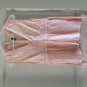 Women's pink and orange sleeveless top